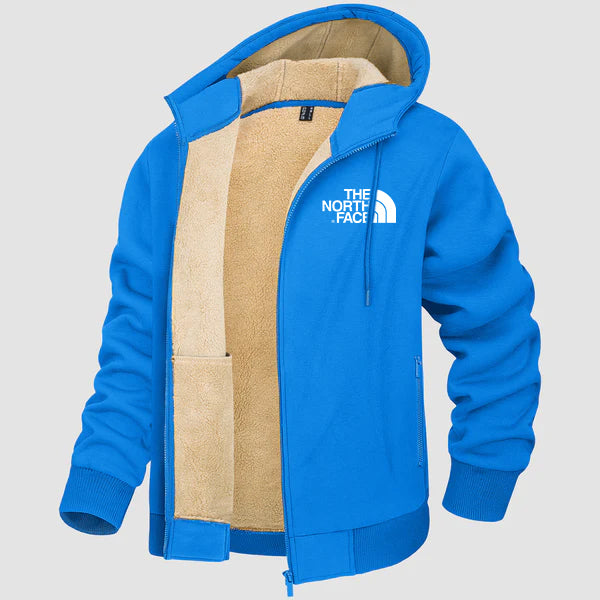 2024 THE NORTH FACE-Men's Zipper Hoodie Jacket Fleece Lined Warm Jacket for Winter - Image 6