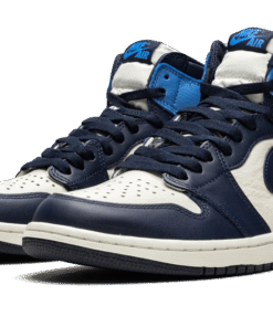 Alternative view of air jodan 1 Retro High Obsidian