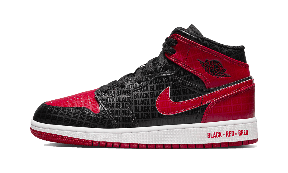 air jodan 1 Mid Bred Text