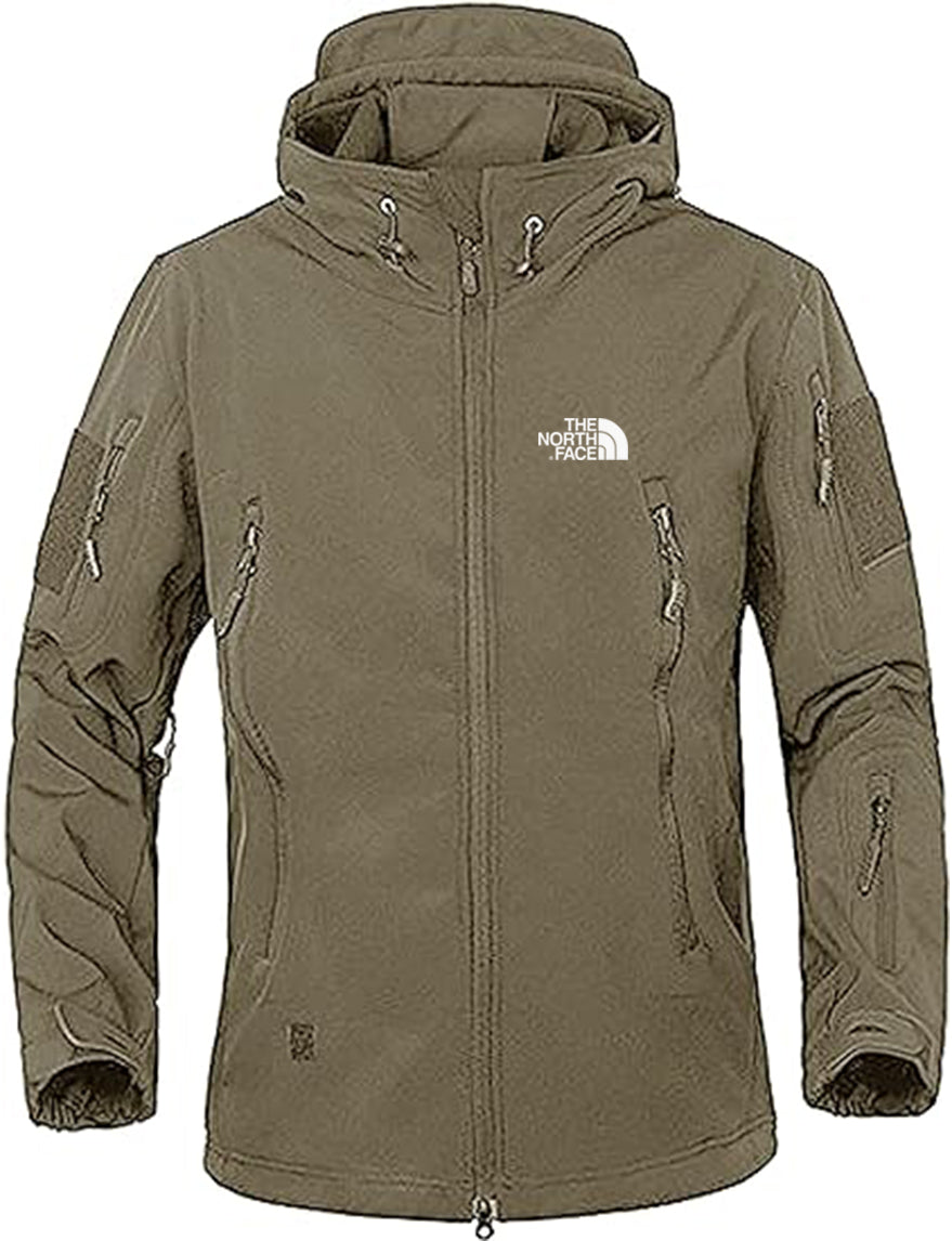 THE NORTH FACE Softshell Jacket Fleece Lining Camouflage Outdoor Coat- Men's - Image 7