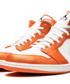 Alternative view of air jodan 1 Mid Metallic Orange