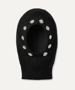 Women's Embellished Knit Balaclava