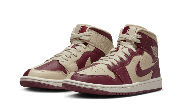 air jodan 1 Mid SE Split Beach Cherrywood Red - Image 3