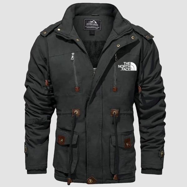 2024 THE NORTH FACE-Men's Parka Jacket Military Coat Thick Fleece Winter Cargo Overcoat - Image 3