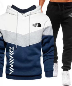 2024 Men hoodie hoodie three color stitching two sets