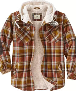 Mens Casual Fashion Plaid Hooded Cashmere Winter Long Sleeve Coat