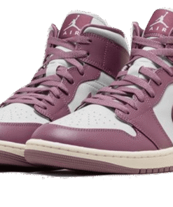 Alternative view of air jodan 1 Mid Sky J Muave