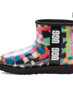 (WMNS)  Classic Clear Mini Boot Checks 'Black Multi' 1135530-BLKM