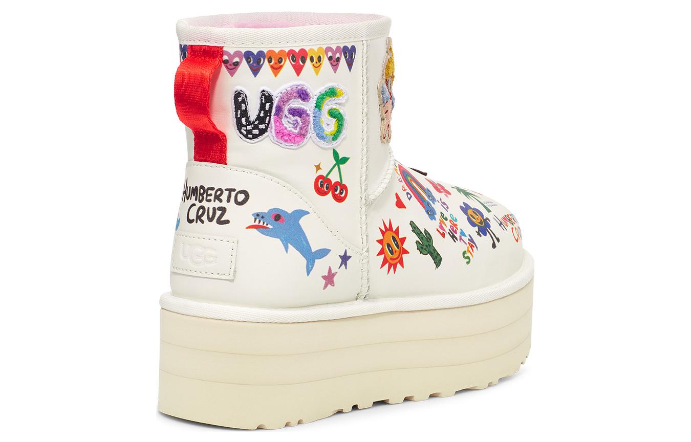 (WMNS) Classic Mini Boot 'Humberto Cruz Pop Sketch' 1153065-WHT - Image 2