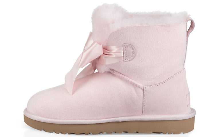 (WMNS) F18 Mini Bow Fleece Lined Pink 1098360-SLPN - Image 5