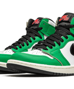 Alternative view of air jodan 1 Retro High Lucky Green