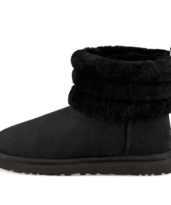 (WMNS)  Classic Mini Fluff Quilted Boot 'Black' 1098533-BLK