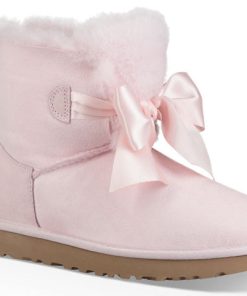 Alternative view of (WMNS)  F18 Mini Bow Fleece Lined Pink 1098360-SLPN