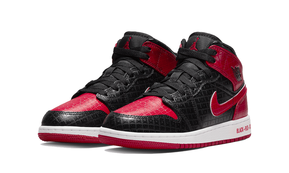 air jodan 1 Mid Bred Text - Image 2