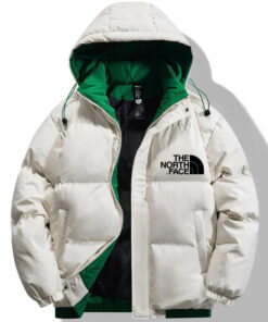2024 THE NORTH FACE-Contrast Hooded Puffer Coat