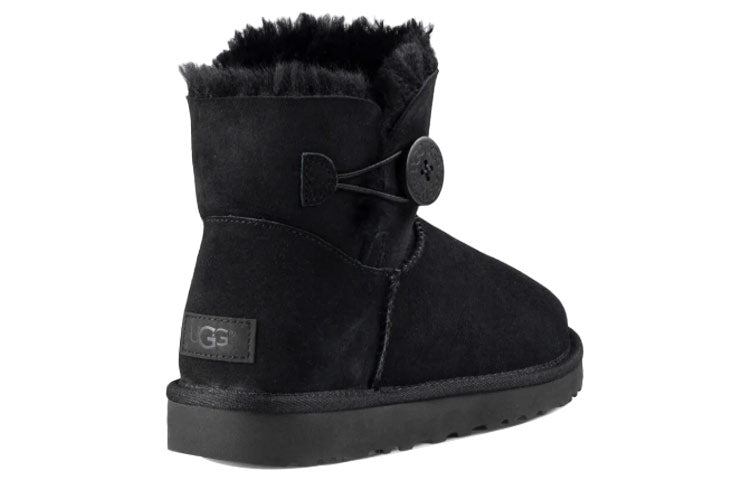 (WMNS) Mini Bailey Button II Boot Fleece Lined Black 1016422-BLK - Image 5